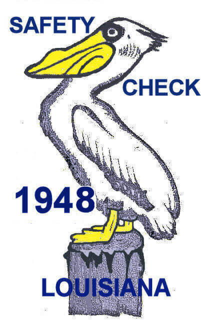 (image for) 1948 Louisiana Safety check inspection sticker